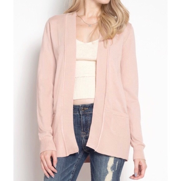 Vella Sweaters New Blush Pink Boyfriend Cardigan Poshmark